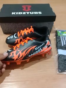 KIDZTUBS Sepatu Bola Anak Paket Komplit Sepatu Bola Tas Skin Deker Kaos Kaki Usia 6-10 Tahun Size 28 29 30 31 32 33 34 35 36 37 KDZ1422010425