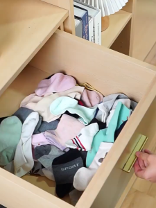Sock Storage Mesh Bag Large Capacity Wall Hanging Storage Bag Underwear Organiser Bag Simpanan 袜子收纳袋