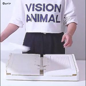 Transparent Visible Double Door Baby Clothes Storage Box Plastic Large Books Toys Multifunctional Storage Box Storage Room Stackable Outdoor Household Products Car Storage Folding Storage Box