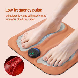 EMS Foot Massage Pad Electric Massage Mat 3D Foot Massager Machine USB Rechargeable Relieve Pain Relax Foot Acupressure Muscle Stimulation Improve Blood Circulation