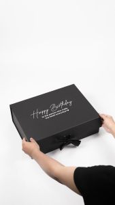 Bokubox Hardbox Premium 40x30x13 | foldable box kancing magnet | hard box | birthday box | gift box | box kado | box ultah custom