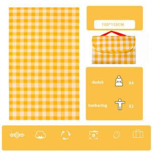 （ORICOD)Tikar Piknik Lantai Tebal waterproof portable Outdoor 1 x 1.5 m/2m x 2m/2m x3m