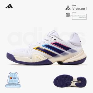 adidas | Barricade 14 W Wimbledon Edition Womens Tennis Shoes Cushioning for Hard and Grass Courts Durable Design for Performance and Comfort