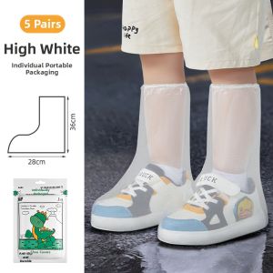 DINGQING | Waterproof Slip-resistant Disposable Rain Shoe Covers for Kids
