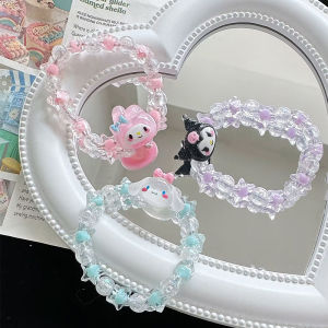 🧸 Gelang Manik-manik Lucu Kartun Sanrio / Kuromi / Melodi / Cinnamoroll Gelang Manis Dan Lucu / Gelang Manik-manik Gelang Bintang COD