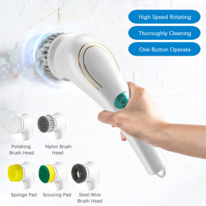 Five in One Multifunctional Electric Cleaning Brush for Bathroom Washing and Kitchen Cleaning Tools