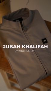 KHOIRUMMAH Jubah Khalifah Couple - Gamis Ayah Dan Anak - Jubah Polos Lengan Panjang - Black dan White