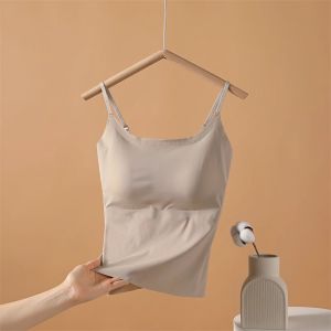 ZISU | Ice Silk Padded Backless Bra Top Shirt