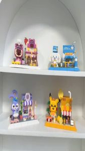 Mainan Balok Nano Blok DIY Bricks Pen Holder Seri Lotso Pikachu Cinnamoroll StellaLou Tempat Kotak Pensil Pulpen ATK Pajangan Dekorasi Koleksi