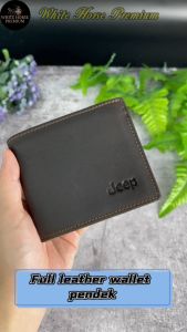 Camel Lee Full Leather Wallet Men Short Wallet Cowhide Leather Purse Dompet Kulit Lelaki