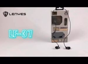 LF37 - Headset Lenyes LF37 in ear hifi stereo earphone extra bass with handfree microphone original 3.5mm