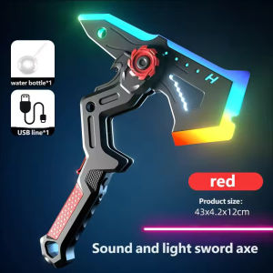 Outdoor Toy Bright Sword Axe Multi-Color Flash LED Light Streamer Cosplay Sword Toy Party Family Interactive Toy For