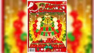 Merry Christmas Letter Foil Balloon Set Christmas Party Decoration 994