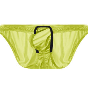 AEEEYEEE | Low Rise Thin Breathable Ice Silk High Cut Briefs with Large Pouch