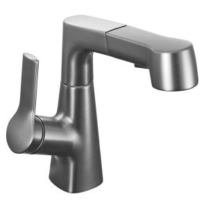 INSIHAY | Pull Out Gray Brass Faucet