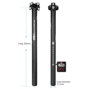 Carbon Bicycle Seatpost 27.2/30.8/31.6mm Matte Black MTB/Road Bike Seat Post Length 280mm Seat Tube Bicycle Parts
