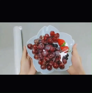 ฟิล์มถนอมอาหารพลาสติกแรปอาหาร แรปห่ออาหาร ขนาด 30*30 ซม.ฟิล์มแพ็คอาหาร แรปกันแมลงฟิล์มถนอมอาหาร พลาสติกแรป