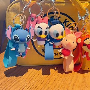 Gantungan Kunci Karakter Kartun Lucu Bahan PVC Karet Souvenir Hadiah Ulang Tahun Ganci Lucu