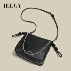 IELGY đen xếp li dây đeo vai Crossbody Túi nữ