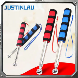 JUSTINLAU 1M~1.6M Hollow Drum Detection Hammer Room Detection Tool Hollow Drum Hammer Stainless Steel Telescopic Drum Hammer