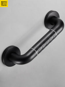 Bàn Đạp an Toàn Phòng Tắm Bằng Thép Không Gỉ Chống Trượt Cho Người Cao Tuổi Và Người Khuyết Tật Thanh Chắn Cửa Nhà Vệ Sinh Màu Đen