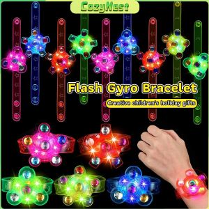 C.N. Light Flash Bracelet Toys Rotating Gyro Watch Kids Gift