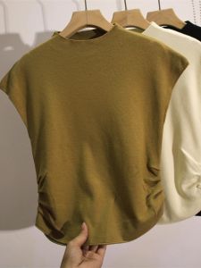 เสื้อกันหนาวสําหรับผู้หญิงสีถักเสื้อกันหนาวเสื้อฤดูใบไม้ร่วงฤดูหนาวอเนกประสงค์เสื้อแขนกุด COZY Casual เสื้อผ้าทํางาน