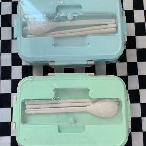Lunch Box Set / Kotak Bekal Makan Jerami Gandum / Kotak Makan - zansenShop
