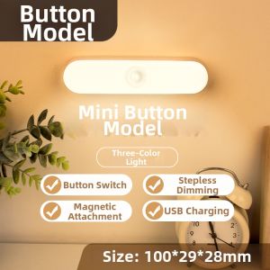 Bathroom LED Mirror Light Stick-On Charging Makeup Illumination No-Punching Required for Vanity Sink And Bathroom Decor