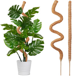 Bendable Plants Climbing Support Plant Moss Coir Pole Bottom Climbing Bracket Deformed Coconut Palm Stick Plant Climbing Support