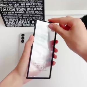 szhaiyu | Phone Case For Samsung Galaxy Z Fold 8 7 6 5 4 Ultra 5G TriFold Wristband Kickstand & Front Tempered Glass Screen Protector