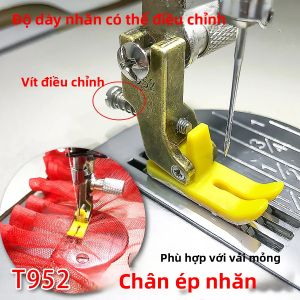 Đa Năng Nhựa Xếp Ly Chân Vịt Cho Chất Liệu Vải Mỏng Voan Ren Có Thể Điều Chỉnh Flatbed Máy Tính Phụ Kiện Máy May