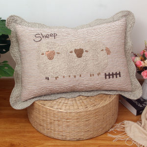 Vỏ Gối Cotton Nguyên Chất 40*60 Có Khóa Kéo Họa Tiết Hoa Họa Tiết Hoạt Hình Thời Trang Dùng Một Người Có Thể Giặt Máy