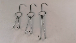 🔥ตะขอแขวนเป็ดและไก่ย่างสแตนเลส คุณภาพสูง ทนความร้อน ตะขอบาร์บีคิว ใช้แขวนหมู เบคอน หมูสามชั้น และเนื้อสัตว์ต่างๆ