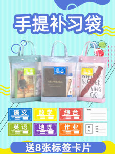 Handheld Mesh Book Storage Bag Childrens Homework Bag Art Bag File Folder Korean Style Book Carrier Durable Mesh School Bag