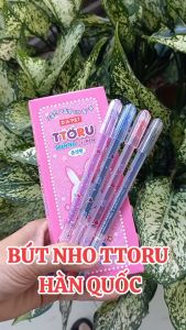 (Hộp 12 Cây) Bút Viết Mực Nước Nho Thơm TToru Mực Tím Ngòi 0.4mm Chính Hãng Hàn Quốc