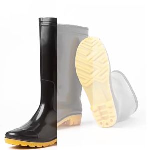 JIFANPAUL | Anti-Slip Waterproof Rain Boots Black Soft Sole Thickened