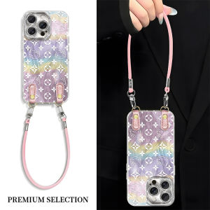 Creative Gradient Kitty Cat Phone Case Full Cover Anti-Fall Lanyard for Xiaomi 15 14 pro 13 Pro/12 Redmi K80 K70 Note14 Note13