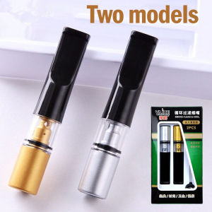 Washable filter (Can be reused after cleaning) Anti-Smo-king Filter Holder YJ-106 Filter Circulating Washable Thick/Fine Dual-Use Mens Filter Tip e Purifier