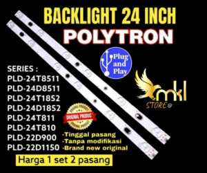 BACKLIGHT TV LED 24" INC POLYTRON PLD-24D900-24D123-24D810-24D800-24123E-248520-248511-24D1852-24D9501-24T8511-24T-305W-24T811-24