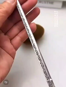 Functional and convenient wilderness barbecue with sharp keychain portable small knife mini fruit knife