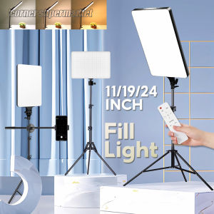 11/19/24 Inch LED Video Panel Light CRI 96 Ultra Brightness Video Light 2700K-6500K Photography Lamp