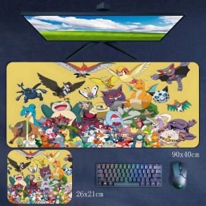 Potdemiel | Creative Large-sized Gaming PC Pikachu Pokemon Mousepad Rubber Anti-Slip High Definition Quality Computer Accessories for Office