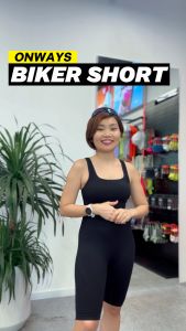 ONWAYS Quần Short Thể Thao Nữ Phom Ôm Tôn Vòng 3 Dệt Kim Không Đường May Co Giãn Tốt BIKER SHORT W23028 WOMEN