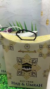 Dus Paper Bag, Teng-Teng, Tali & Jing-Jing: Hadiah Oleh-Oleh Haji dan Umroh Isi 50 Pcs