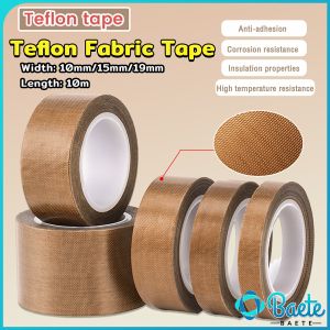 Baete Resistant High Temperature Tape Sealing Tape 10m*0.13mm Width 10mm/15mm/19mm