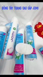 Bông tẩy trang cao cấp Jomi 120 miếng 100% bông thiên nhiên mềm mịn an toàn cho da chất lượng cao | Vegoco Cosmetics