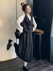 New Chinese Style Two-Piece Set Top And Skirt Womens Fashion Spring Collection High-End Retro Feel Trendy Ensemble