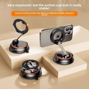 Foldable Rotatable Magnetic Car Phone Mount