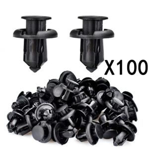 Set 122in Klip Kancing Rivet Plastik Mobil Motor Universal + Alat Cungkil Reparasi Body Kendaraan